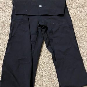 Black Mesh Lululemon Leggings